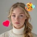A thumbnail of a girl with golden braids with emojis on the image