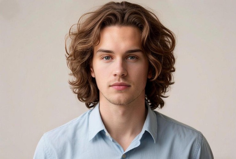 Long French hairstyle