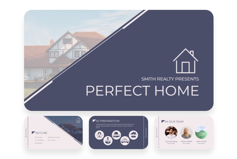 Adding company logo to real estate presentation ppt