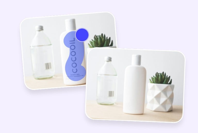 Paint the black brand text of this product and remove it