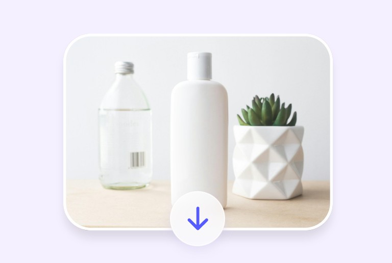 Save the clean product image without worrying about copyright infringement issues