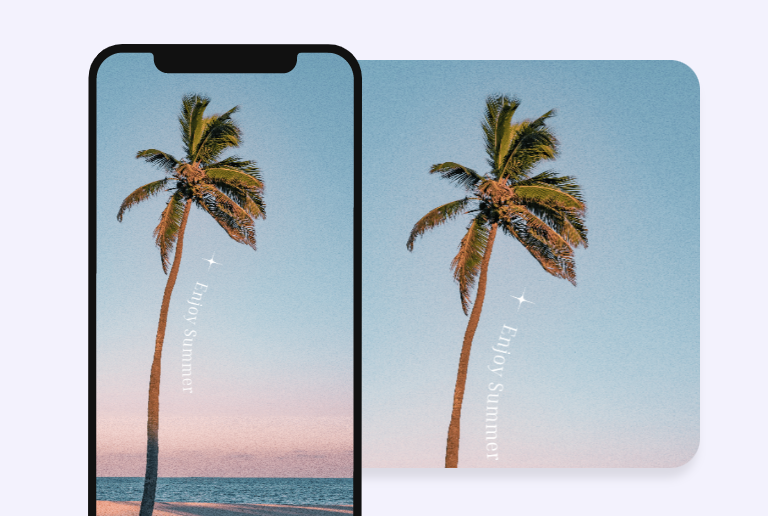 Expand an image to suitable ratio as wallpaper for mobile phone and desktop