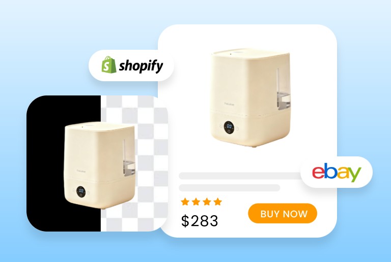 Remove and change the background color of a product image for e commerce display