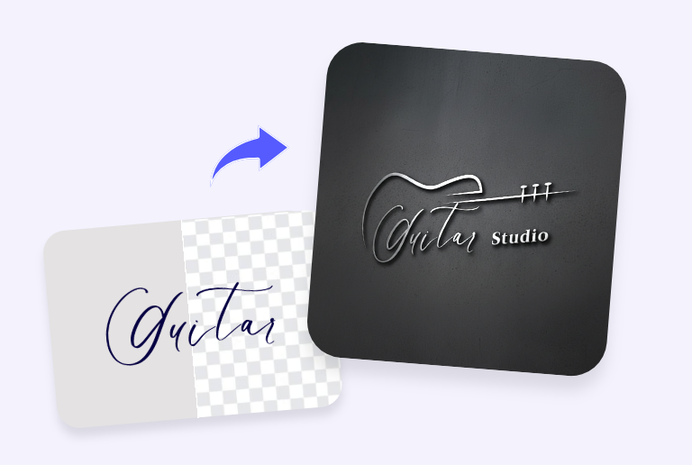 Remove bg from signature and make it a logo