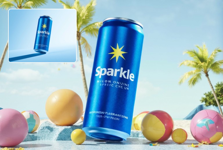 Replace background in a drink photo to enhance background