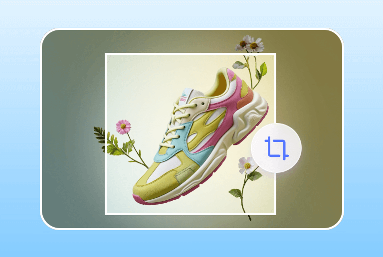 Tip two to crop the sneaker picture for commercial