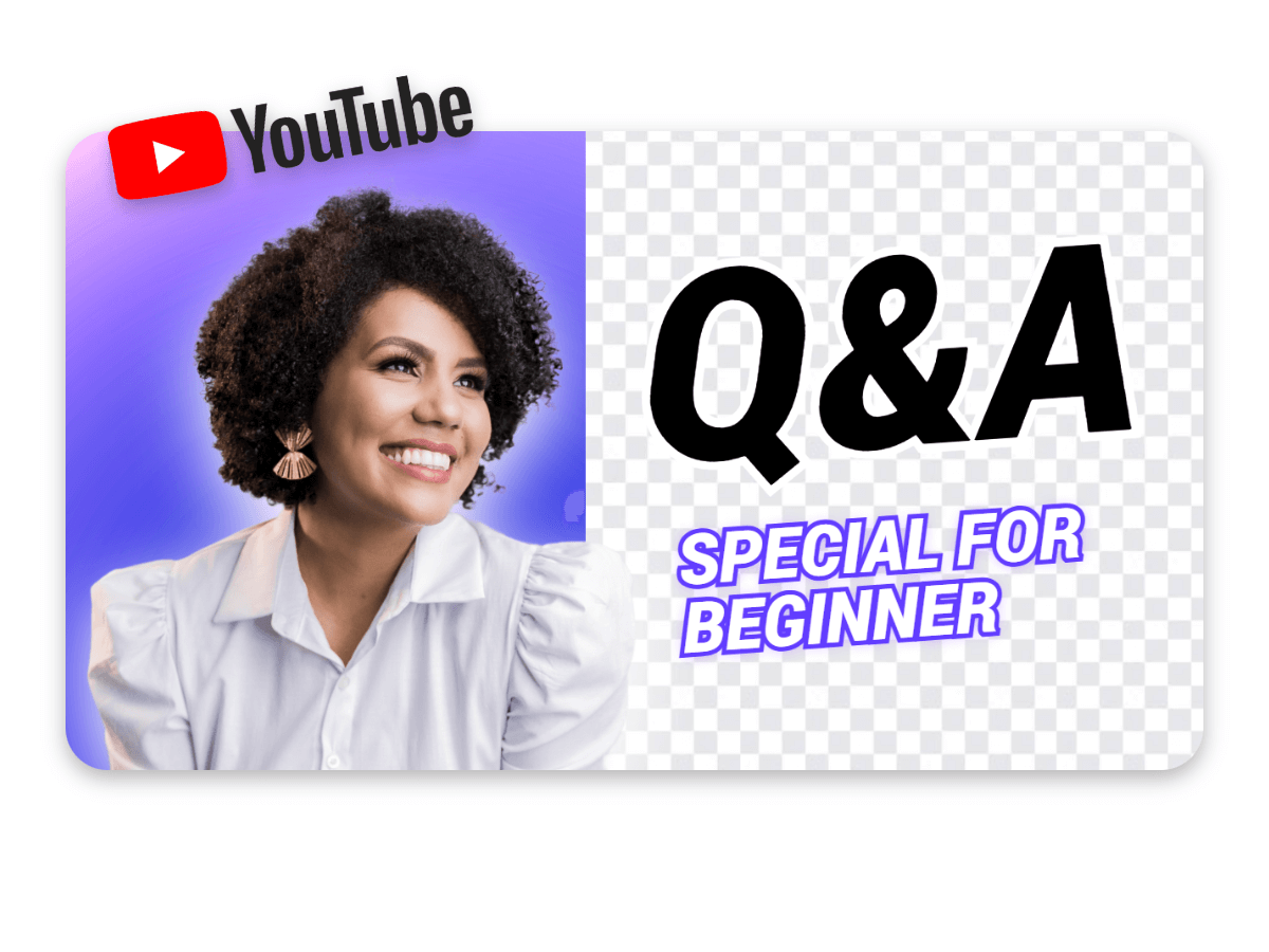 Design png cutouts for youtube thumbnails