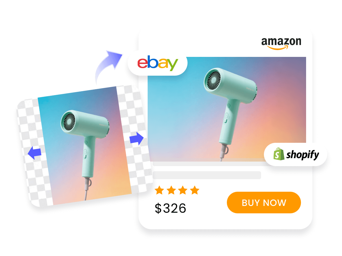 E commerce product image design
