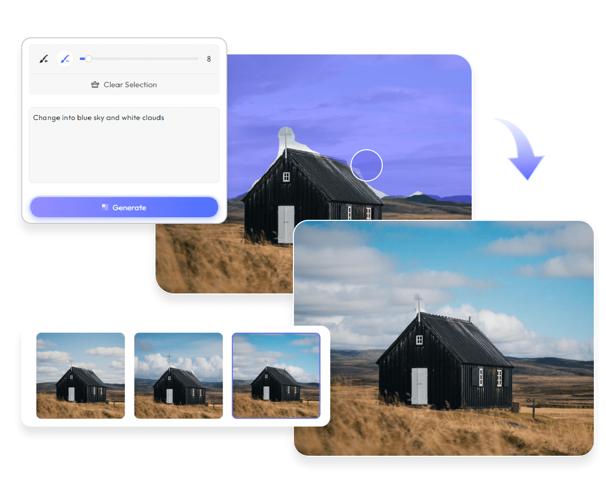 How to replace sky with pxbee ai sky replacement tool