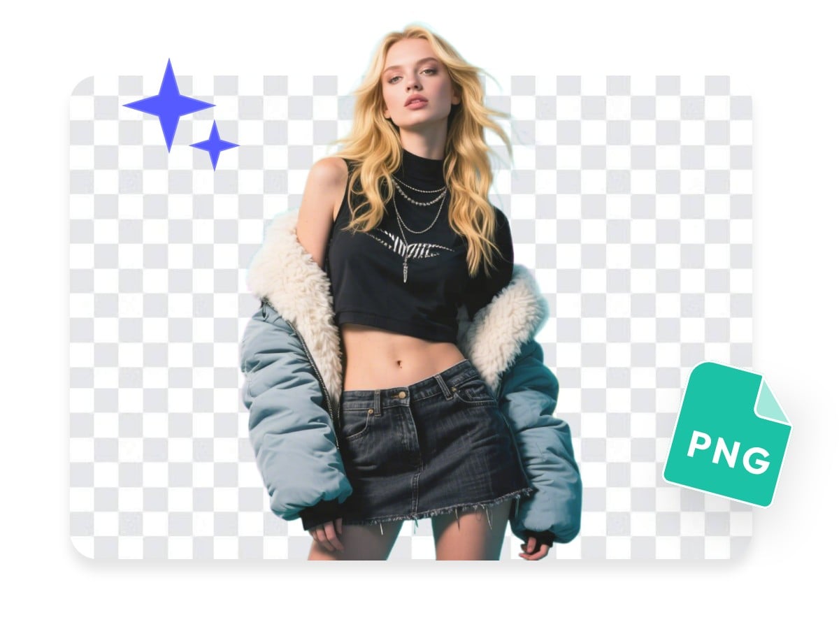 Instantly erase backgrounds and save as transparent PNGs