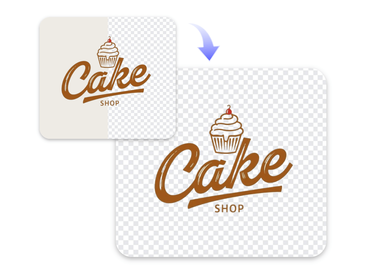 Make png logo background transparent for branding