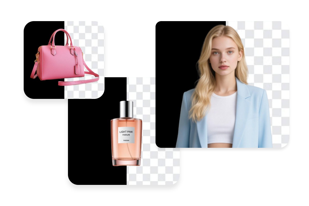 Remove black backgrounds from different types of images