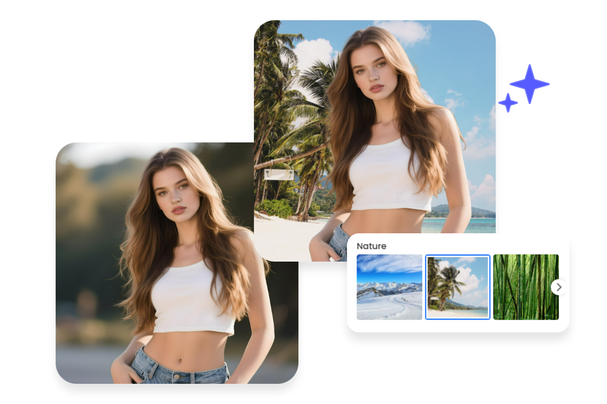 Replace your normal background with pxbee ai background generator