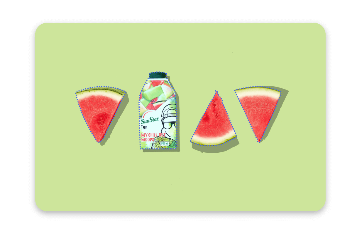 Smart ai cleanup for natural edge blending