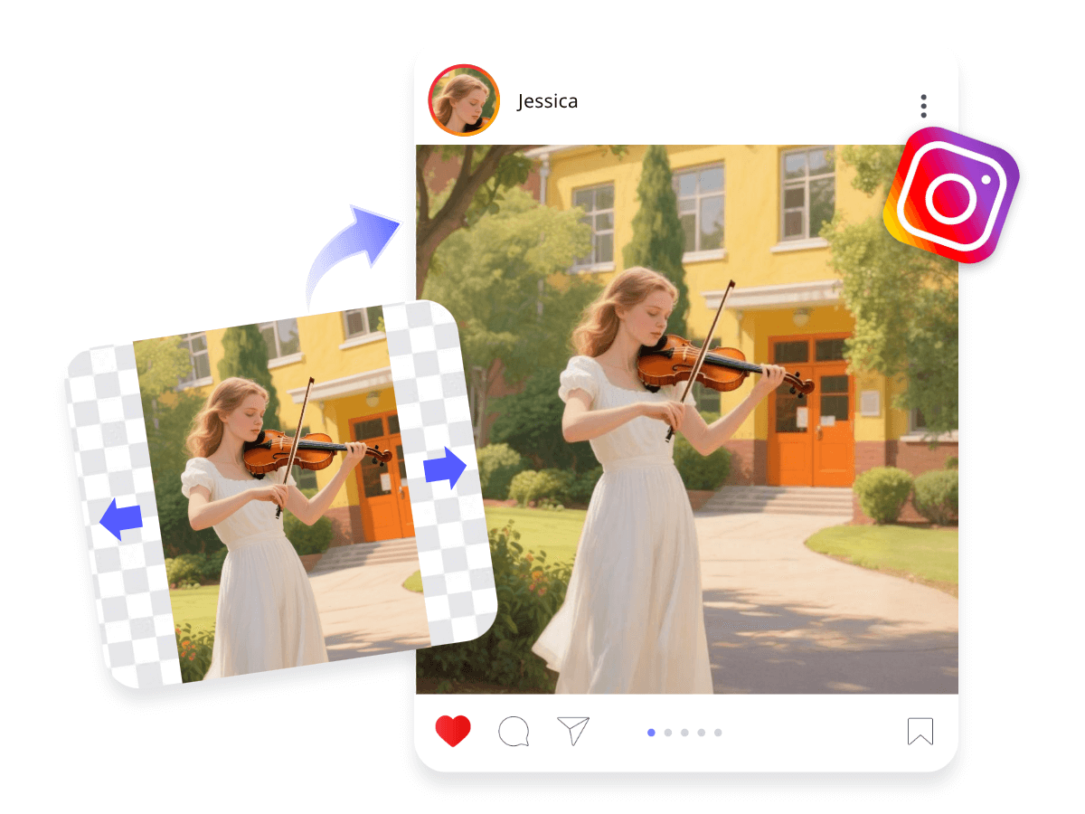 Social media image creation