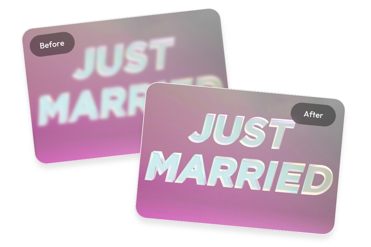 Unblur text in images to improve readability