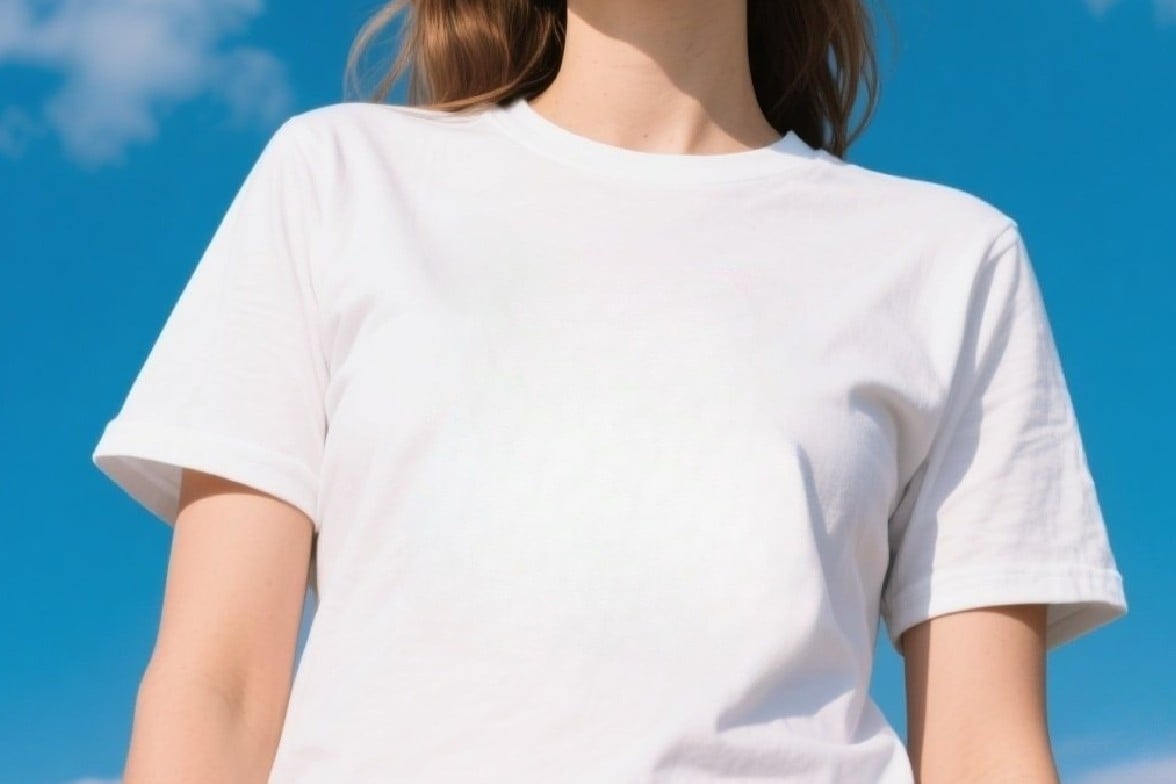 Remove the text of black I love new york letters from pure white short sleeved shirt