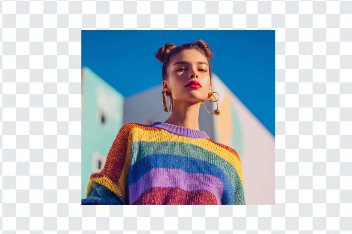 Original image of a girl
