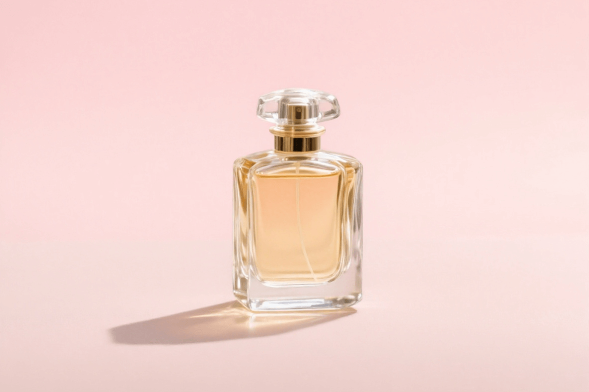 Sample pic of a perfume product with original bg