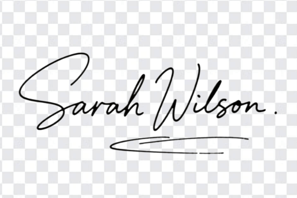 Signature with a transparent bg